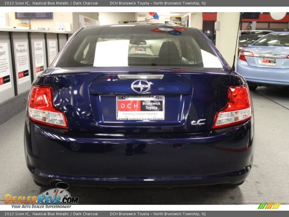 2013 Scion tC Nautical Blue Metallic / Dark Charcoal Photo #4