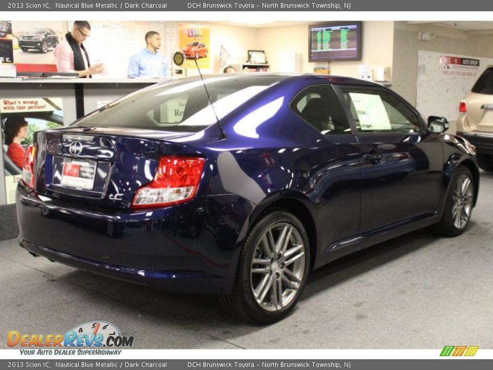 2013 Scion tC Nautical Blue Metallic / Dark Charcoal Photo #5