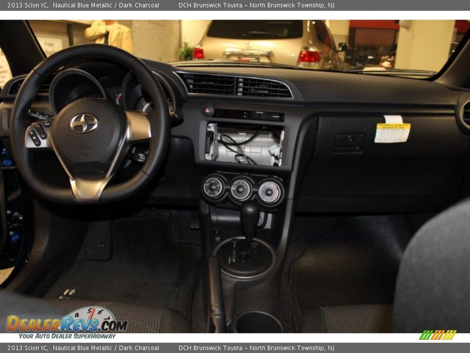 2013 Scion tC Nautical Blue Metallic / Dark Charcoal Photo #10