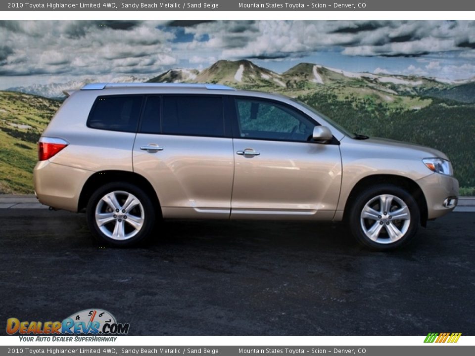 2010 Toyota Highlander Limited 4WD Sandy Beach Metallic / Sand Beige Photo #2