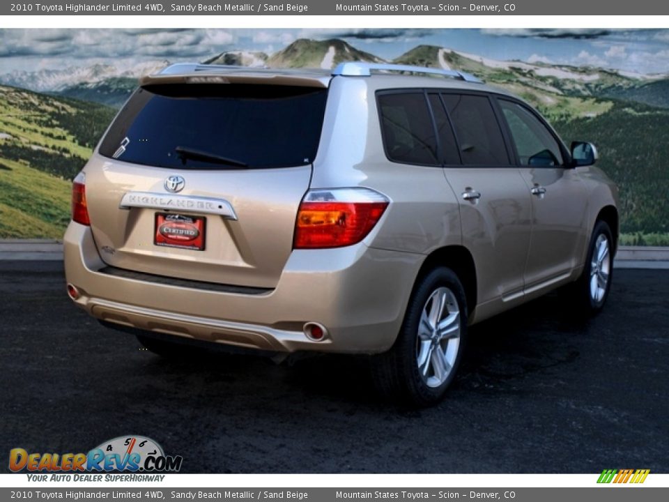 2010 Toyota Highlander Limited 4WD Sandy Beach Metallic / Sand Beige Photo #3