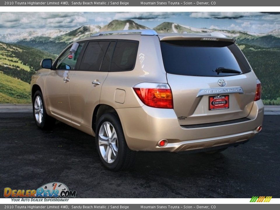 2010 Toyota Highlander Limited 4WD Sandy Beach Metallic / Sand Beige Photo #4