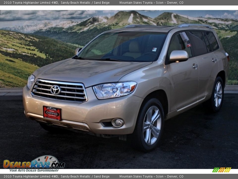 2010 Toyota Highlander Limited 4WD Sandy Beach Metallic / Sand Beige Photo #5