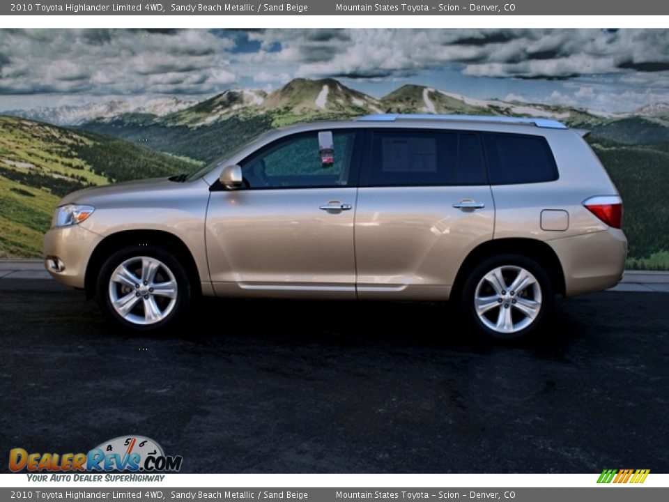 2010 Toyota Highlander Limited 4WD Sandy Beach Metallic / Sand Beige Photo #6