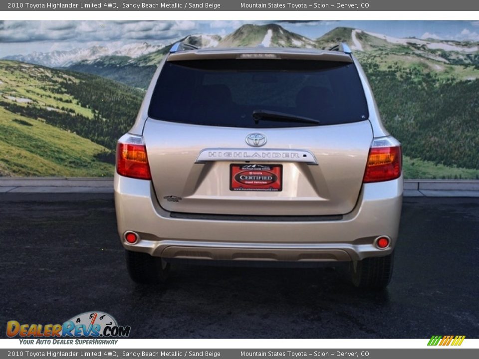 2010 Toyota Highlander Limited 4WD Sandy Beach Metallic / Sand Beige Photo #8