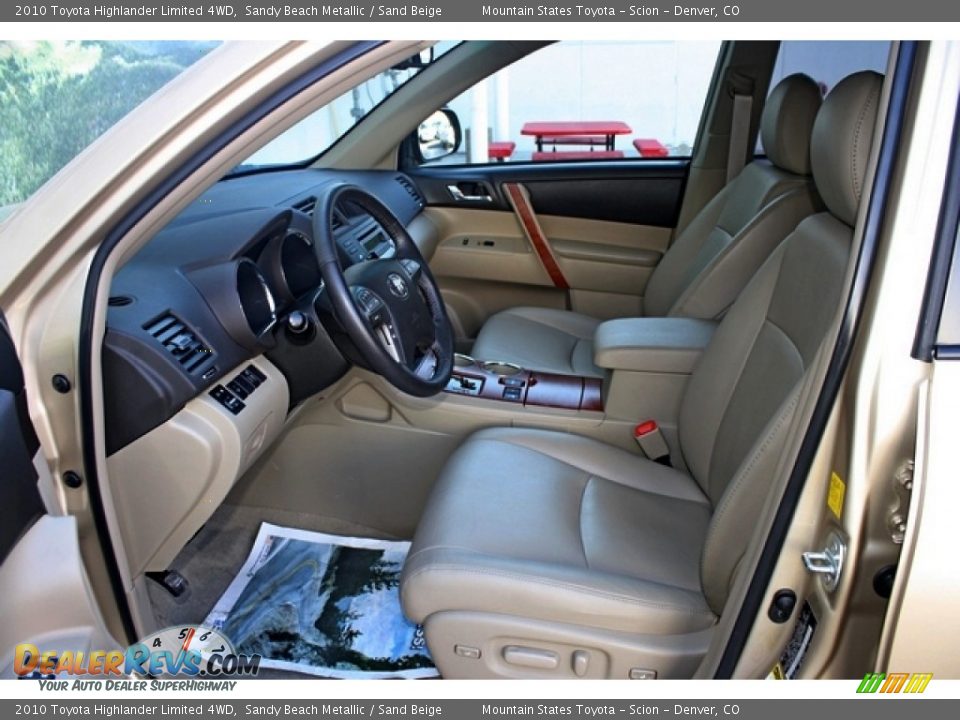 2010 Toyota Highlander Limited 4WD Sandy Beach Metallic / Sand Beige Photo #10