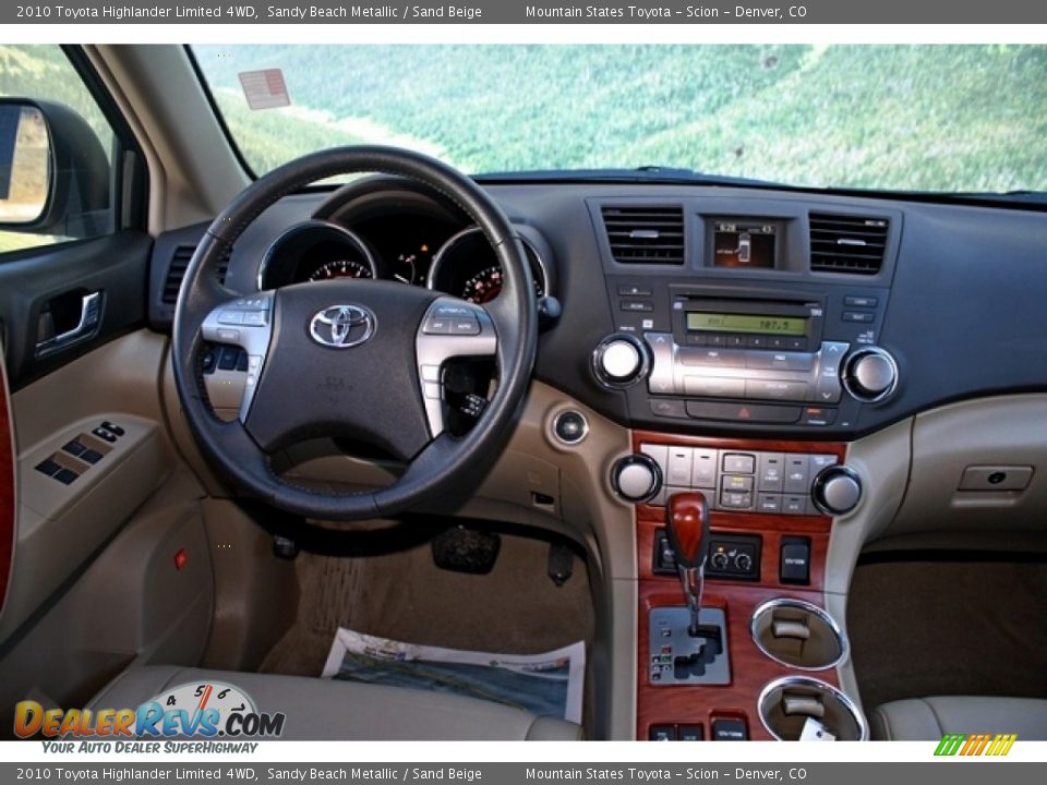 2010 Toyota Highlander Limited 4WD Sandy Beach Metallic / Sand Beige Photo #12