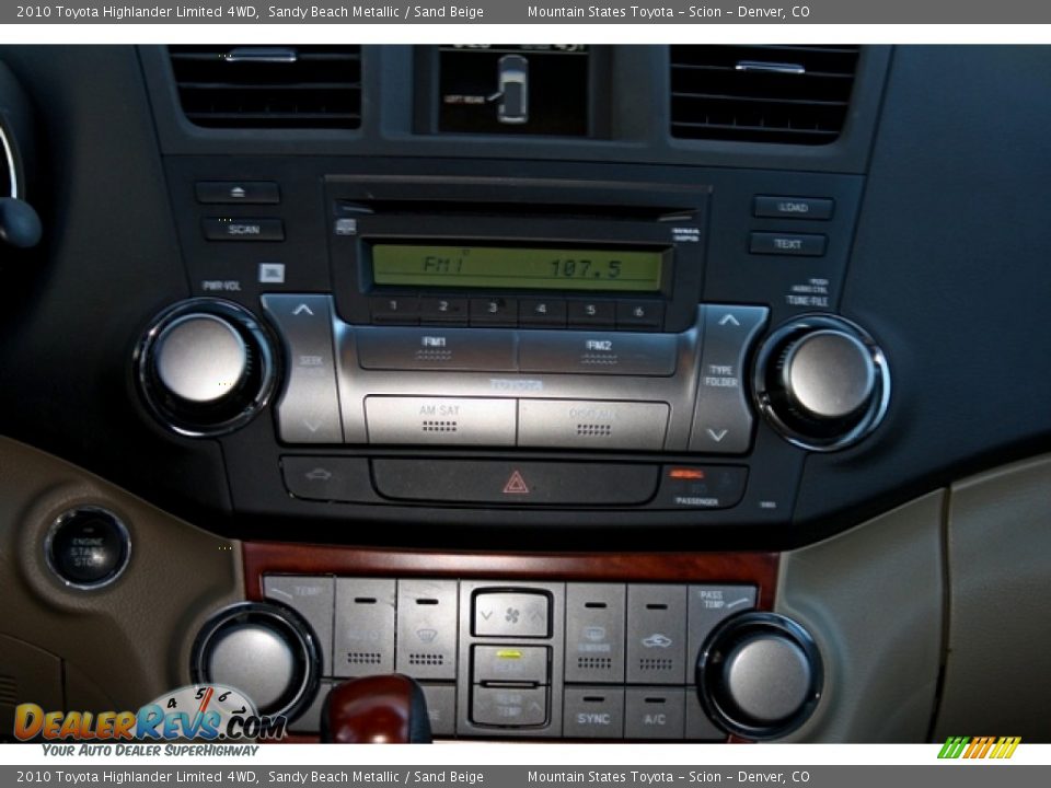 2010 Toyota Highlander Limited 4WD Sandy Beach Metallic / Sand Beige Photo #14