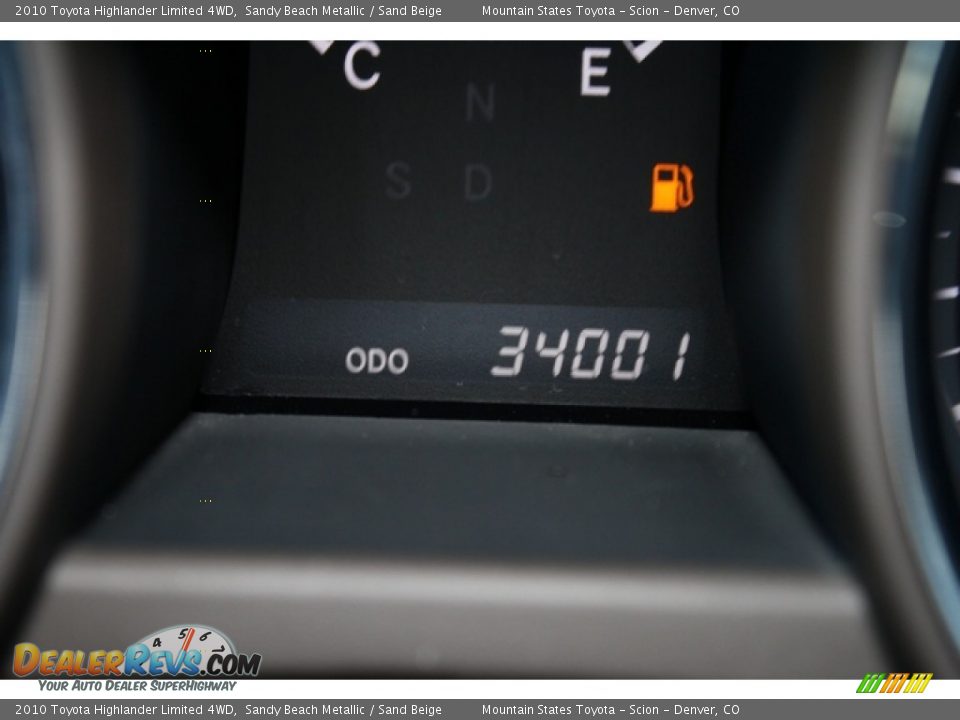 2010 Toyota Highlander Limited 4WD Sandy Beach Metallic / Sand Beige Photo #28