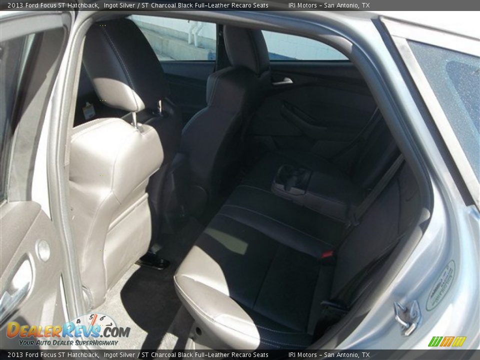 2013 Ford Focus ST Hatchback Ingot Silver / ST Charcoal Black Full-Leather Recaro Seats Photo #16