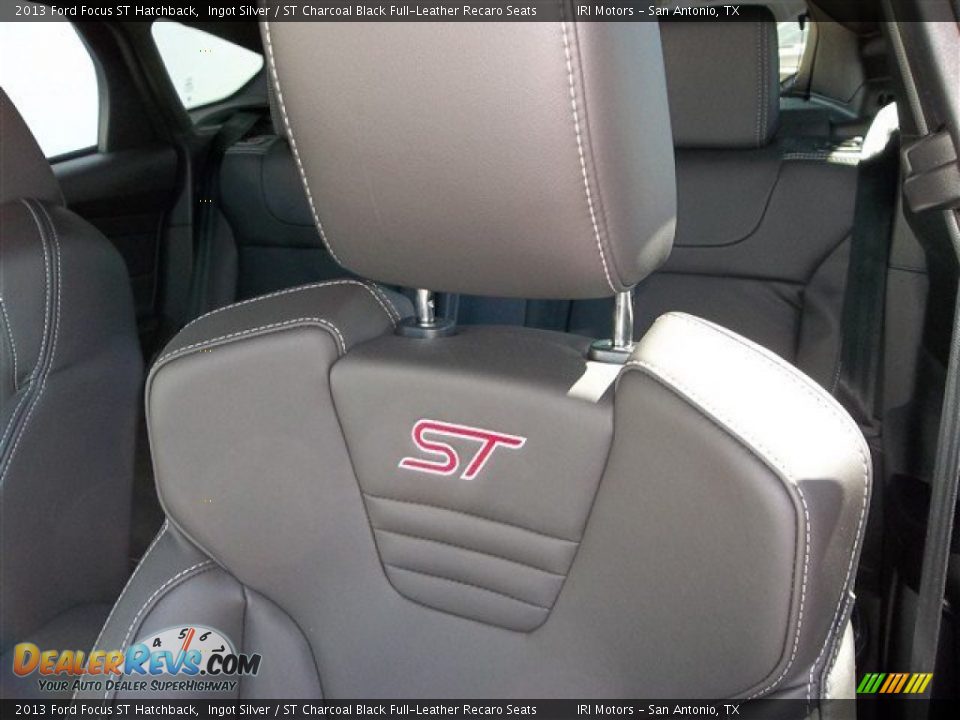 2013 Ford Focus ST Hatchback Ingot Silver / ST Charcoal Black Full-Leather Recaro Seats Photo #24