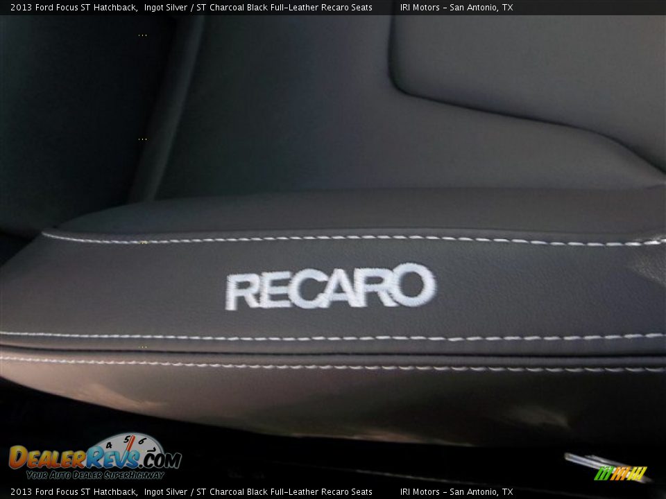 2013 Ford Focus ST Hatchback Ingot Silver / ST Charcoal Black Full-Leather Recaro Seats Photo #25