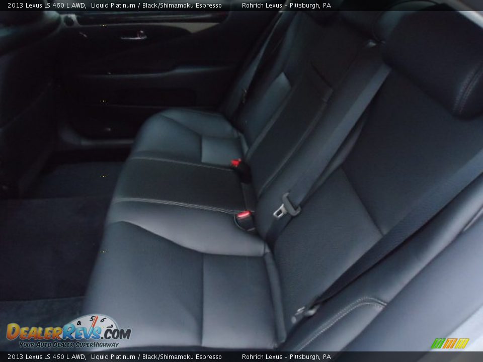 2013 Lexus LS 460 L AWD Liquid Platinum / Black/Shimamoku Espresso Photo #5