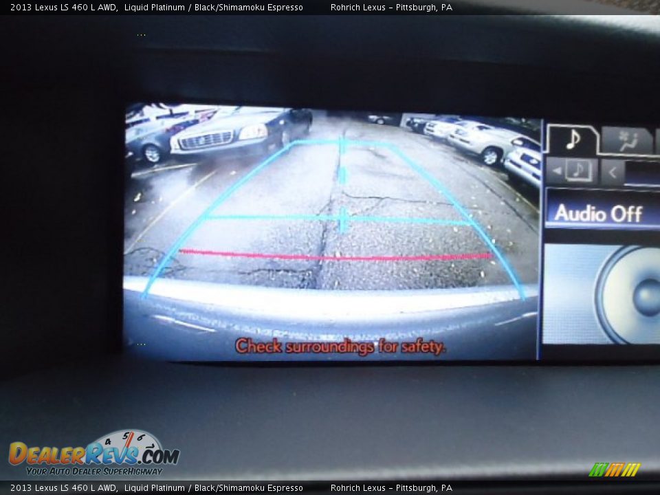 2013 Lexus LS 460 L AWD Liquid Platinum / Black/Shimamoku Espresso Photo #18