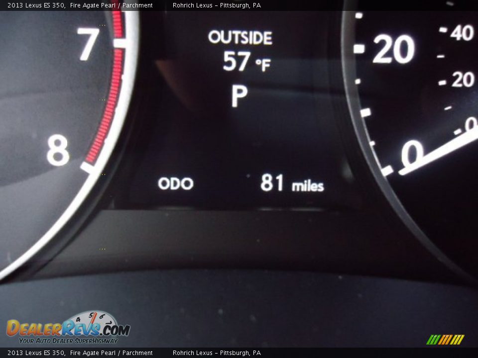 2013 Lexus ES 350 Fire Agate Pearl / Parchment Photo #20