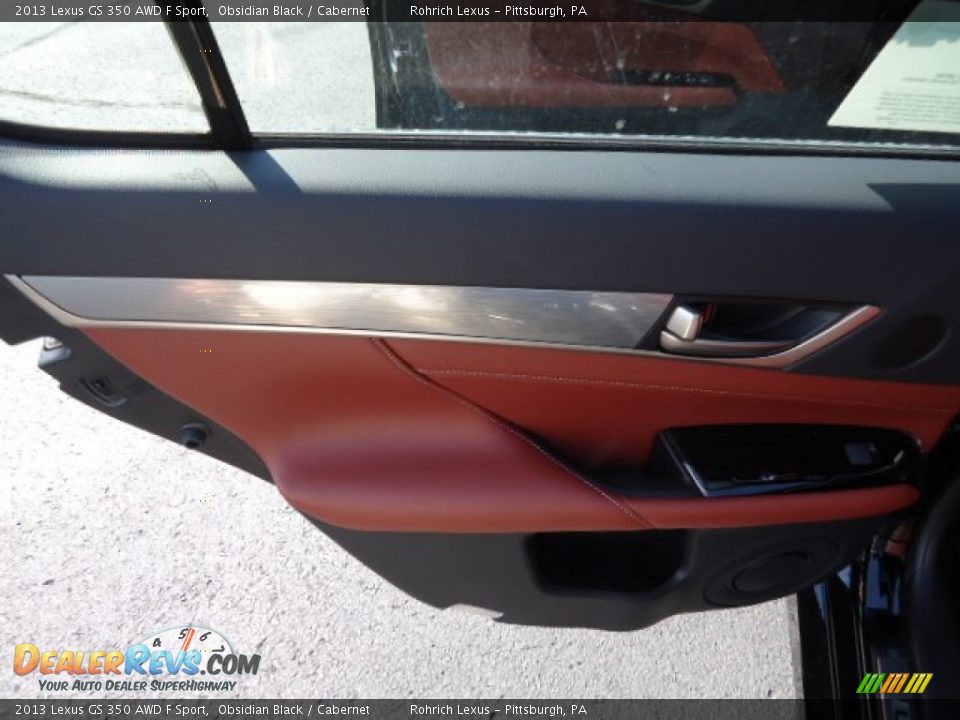 2013 Lexus GS 350 AWD F Sport Obsidian Black / Cabernet Photo #13