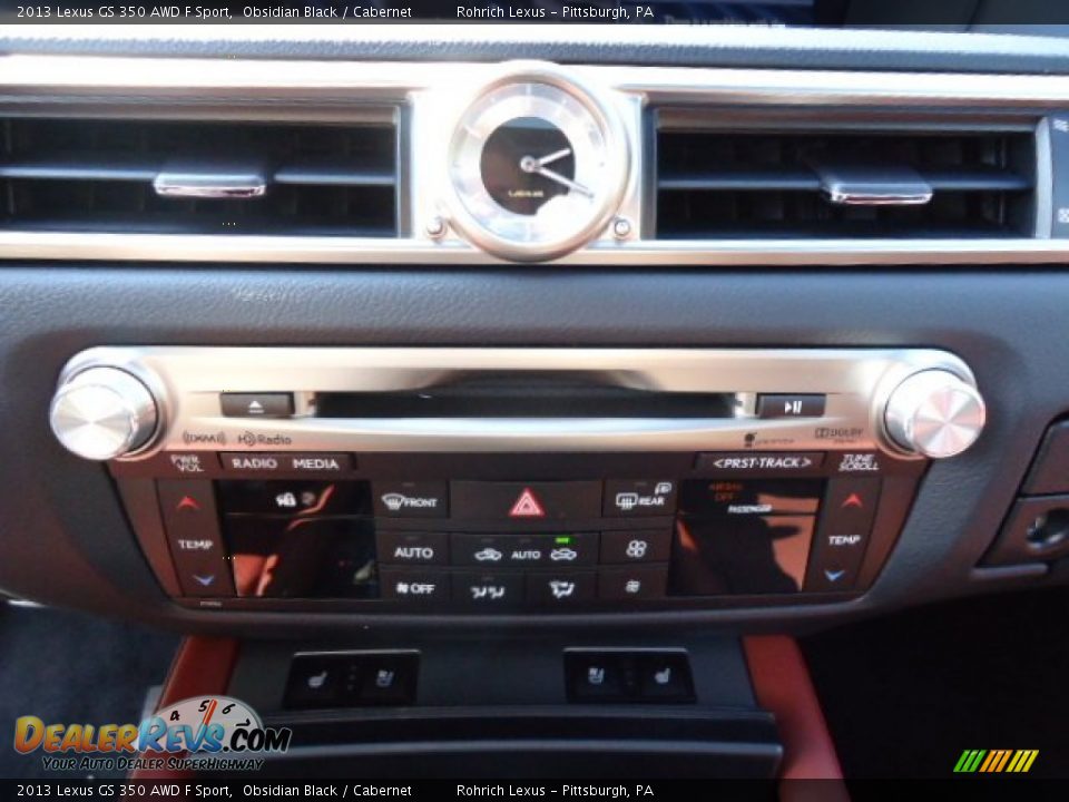 2013 Lexus GS 350 AWD F Sport Obsidian Black / Cabernet Photo #18