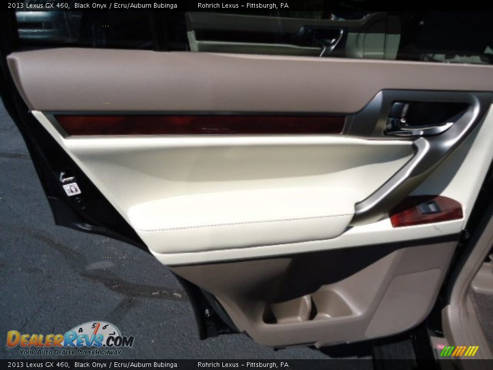 2013 Lexus GX 460 Black Onyx / Ecru/Auburn Bubinga Photo #13