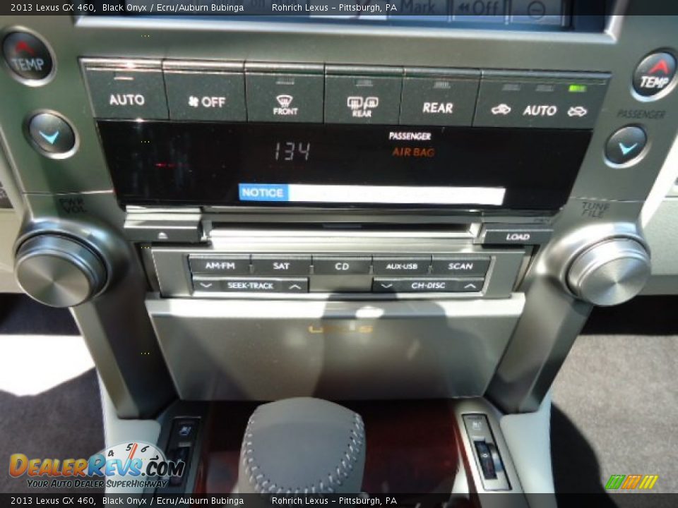 2013 Lexus GX 460 Black Onyx / Ecru/Auburn Bubinga Photo #19