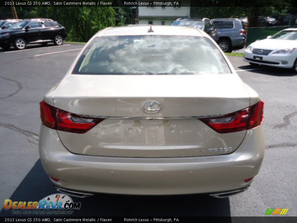 2013 Lexus GS 350 AWD Satin Cashmere Metallic / Flaxen Photo #3