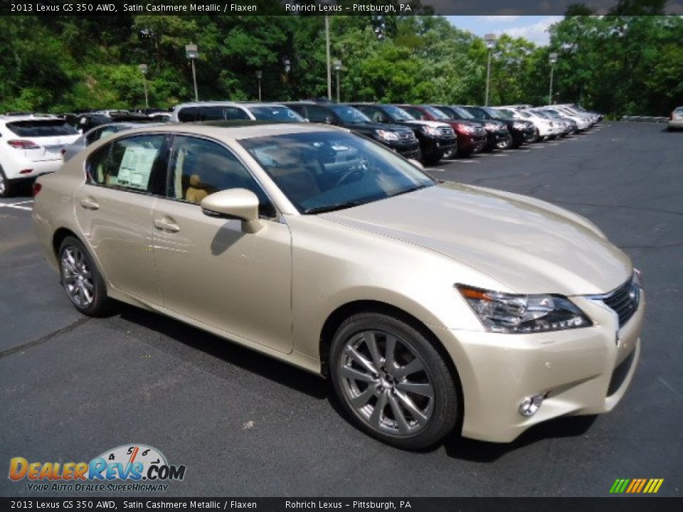 2013 Lexus GS 350 AWD Satin Cashmere Metallic / Flaxen Photo #6