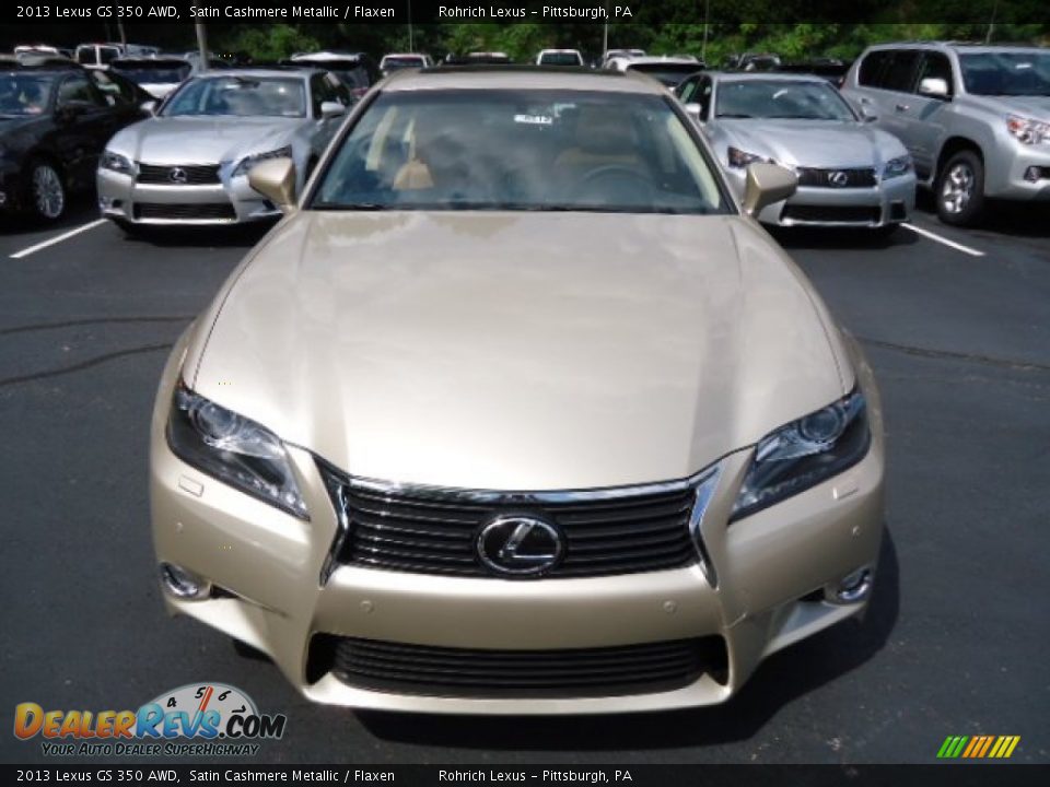 2013 Lexus GS 350 AWD Satin Cashmere Metallic / Flaxen Photo #7