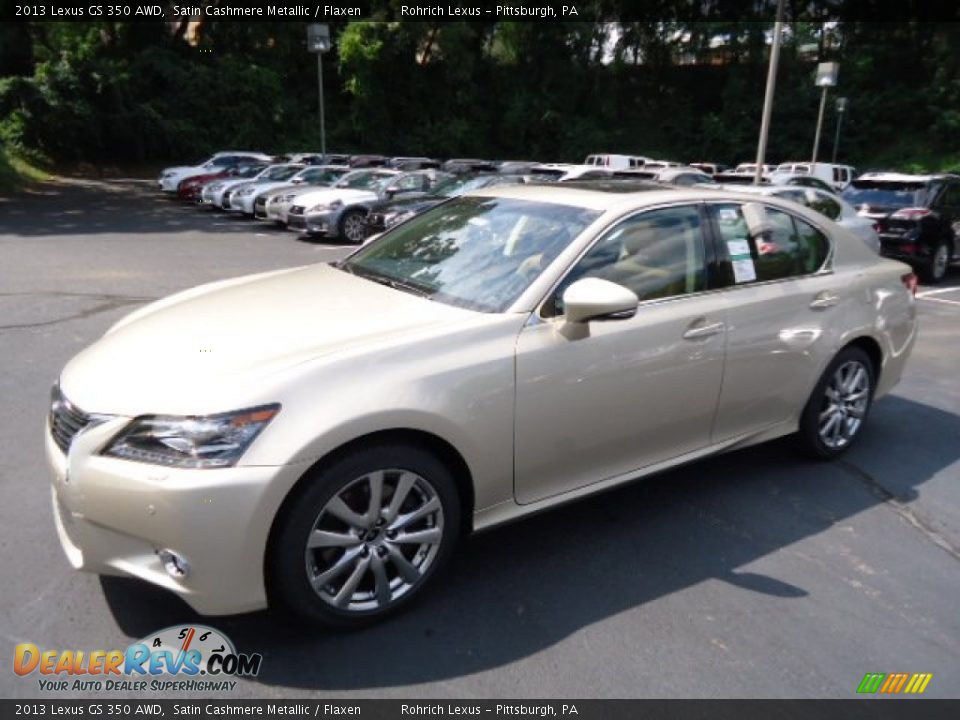 2013 Lexus GS 350 AWD Satin Cashmere Metallic / Flaxen Photo #8