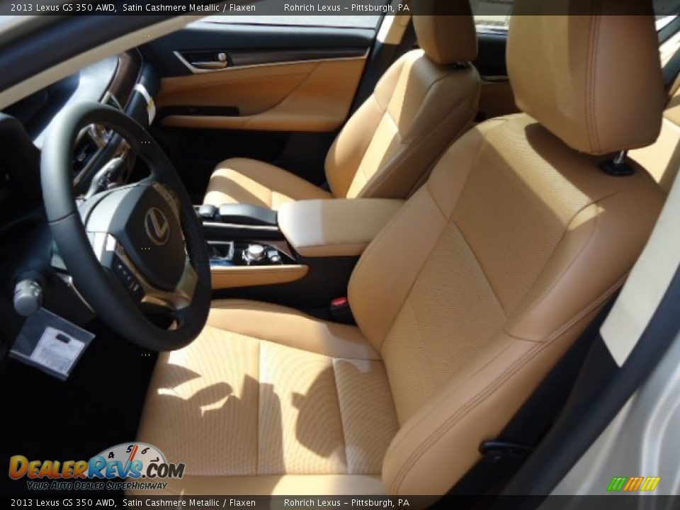 2013 Lexus GS 350 AWD Satin Cashmere Metallic / Flaxen Photo #10