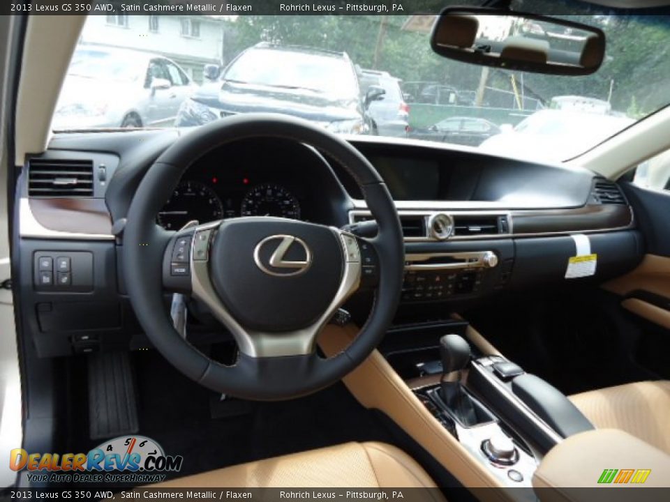 2013 Lexus GS 350 AWD Satin Cashmere Metallic / Flaxen Photo #12