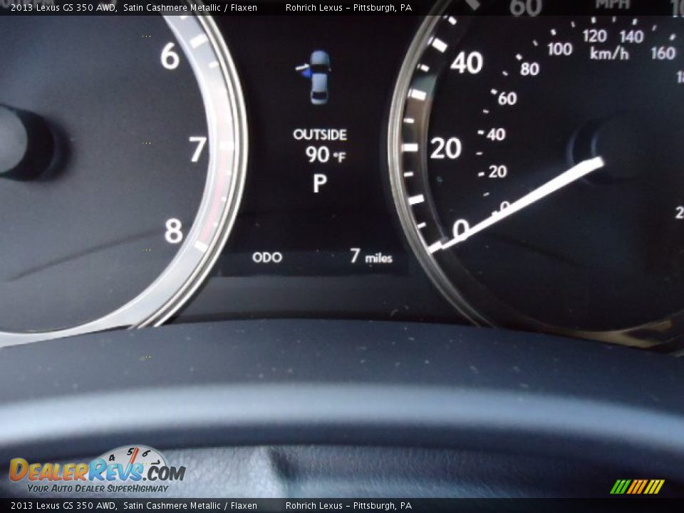 2013 Lexus GS 350 AWD Satin Cashmere Metallic / Flaxen Photo #20