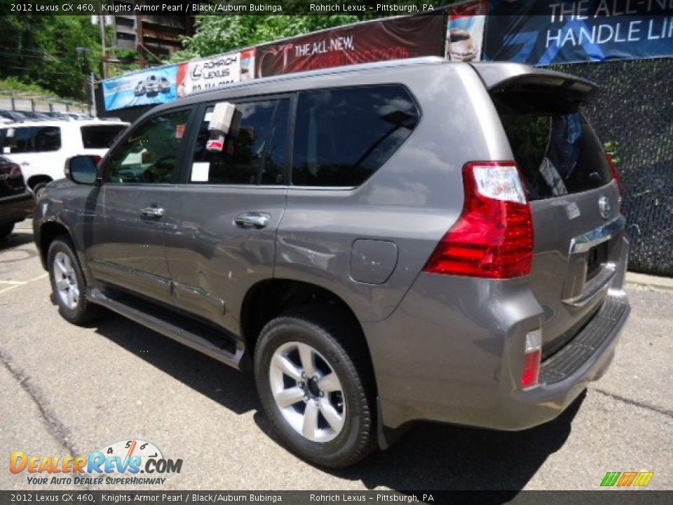 2012 Lexus GX 460 Knights Armor Pearl / Black/Auburn Bubinga Photo #2
