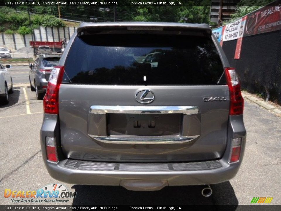 2012 Lexus GX 460 Knights Armor Pearl / Black/Auburn Bubinga Photo #3
