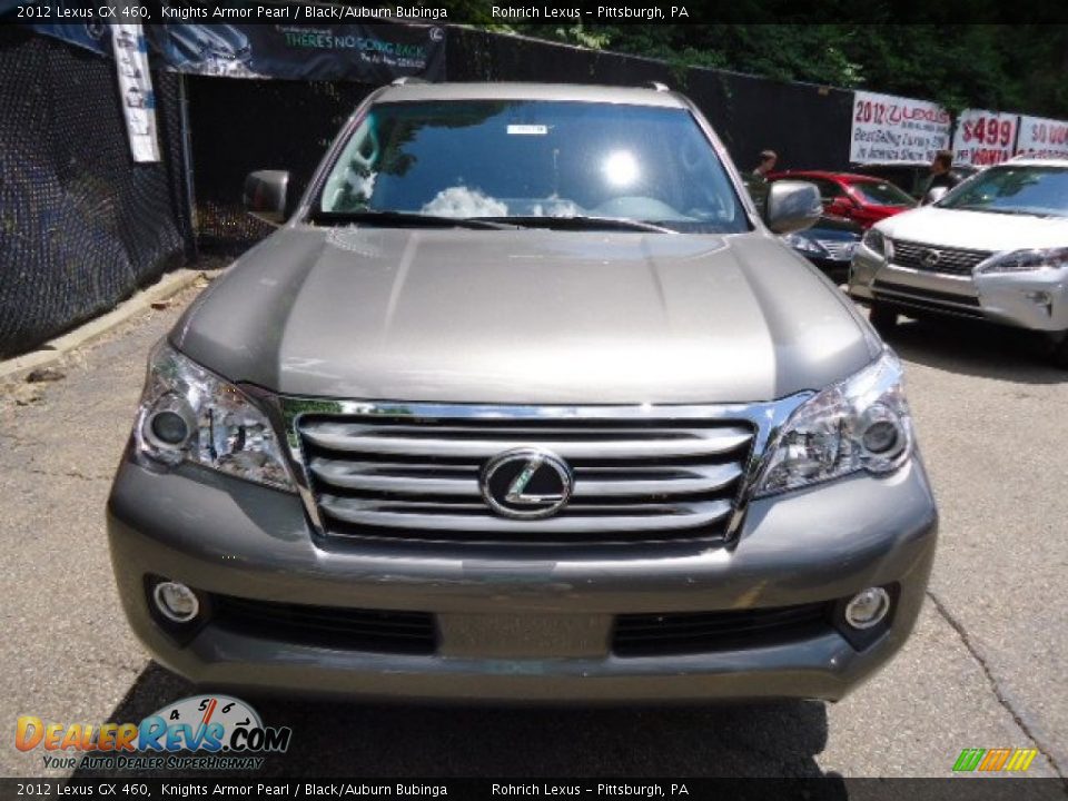 2012 Lexus GX 460 Knights Armor Pearl / Black/Auburn Bubinga Photo #6