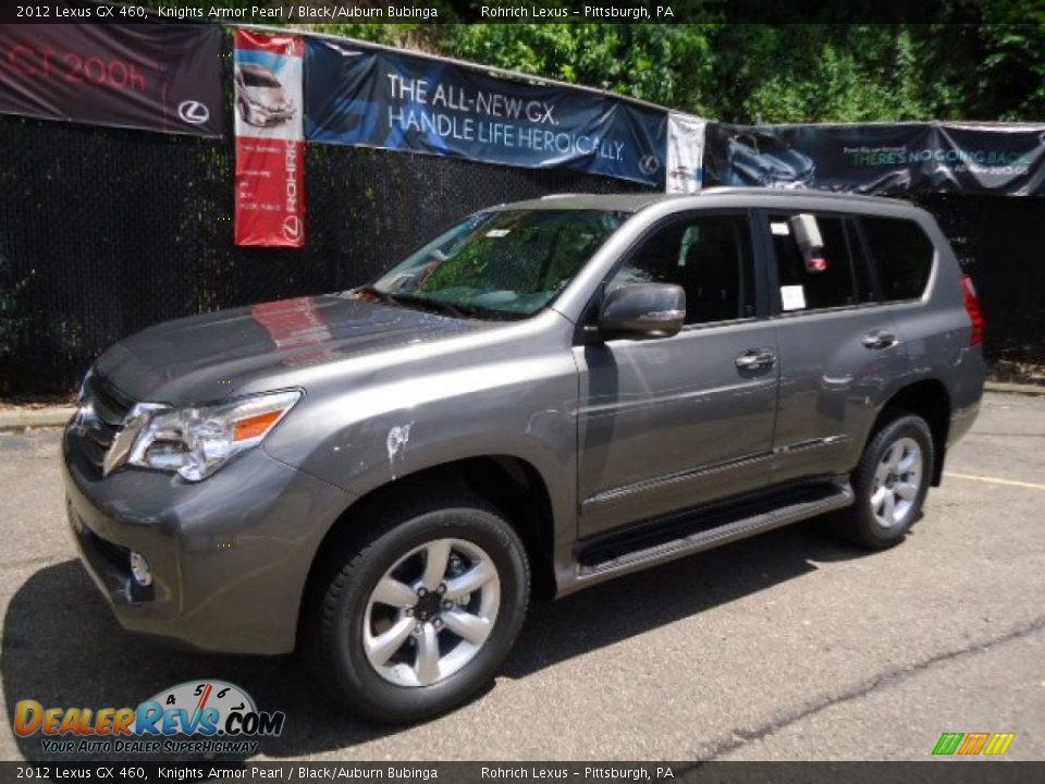 2012 Lexus GX 460 Knights Armor Pearl / Black/Auburn Bubinga Photo #7