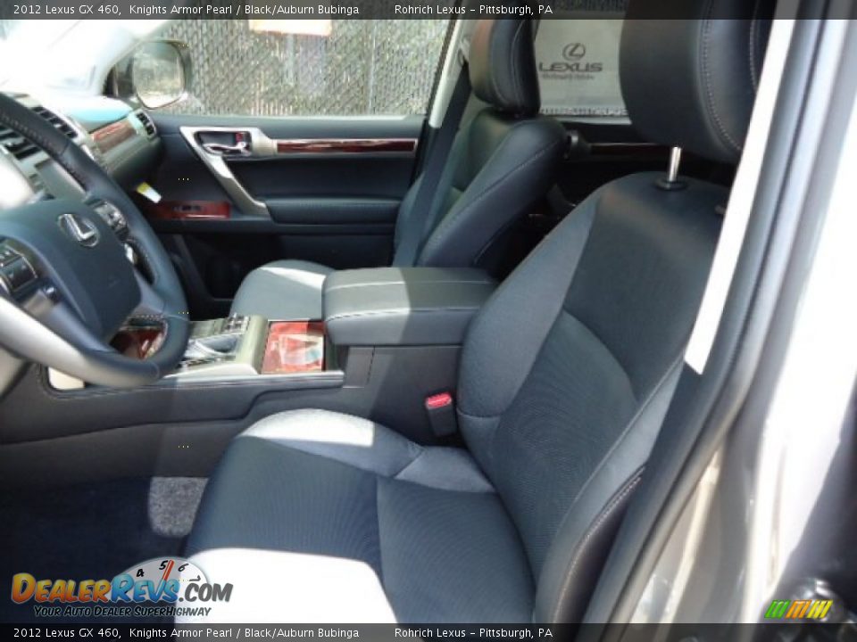 2012 Lexus GX 460 Knights Armor Pearl / Black/Auburn Bubinga Photo #9