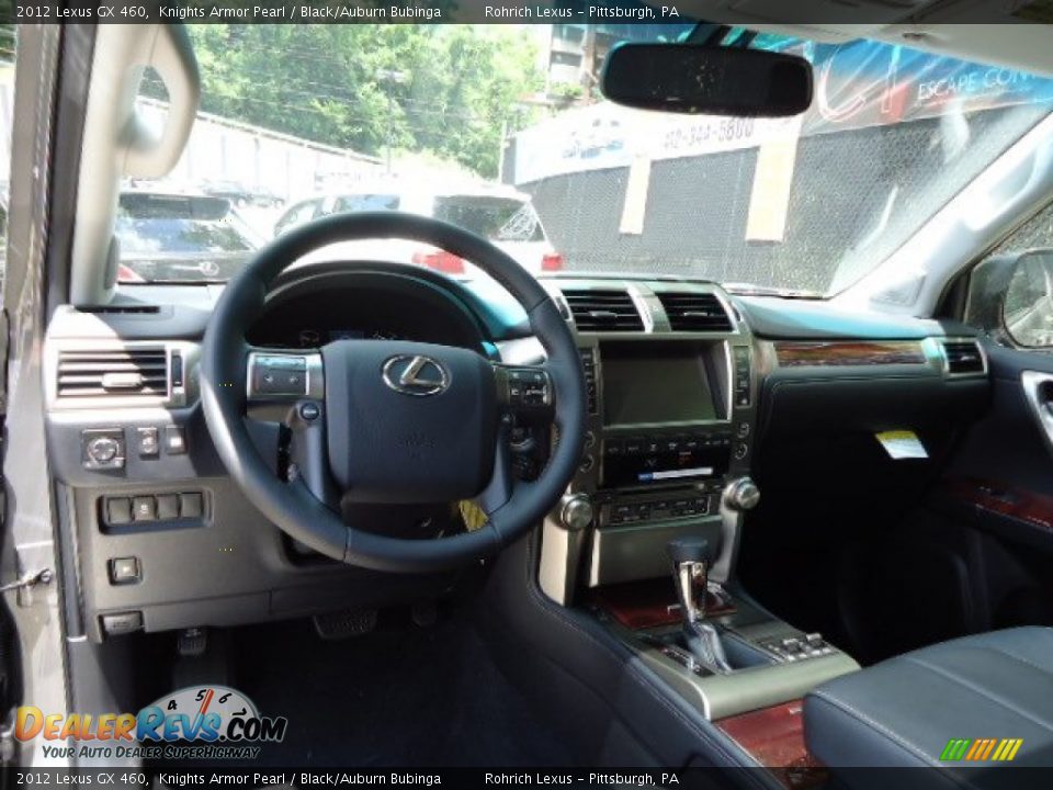 2012 Lexus GX 460 Knights Armor Pearl / Black/Auburn Bubinga Photo #11