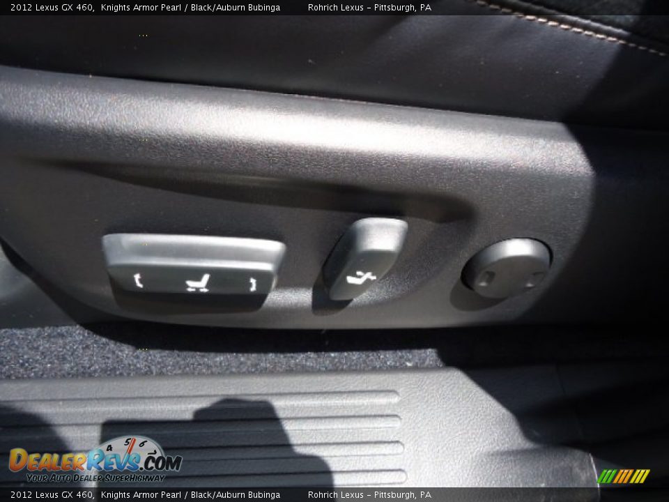 2012 Lexus GX 460 Knights Armor Pearl / Black/Auburn Bubinga Photo #14