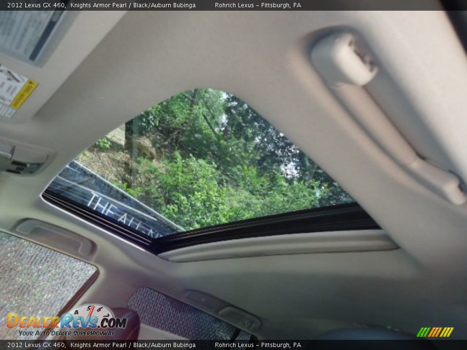 2012 Lexus GX 460 Knights Armor Pearl / Black/Auburn Bubinga Photo #15