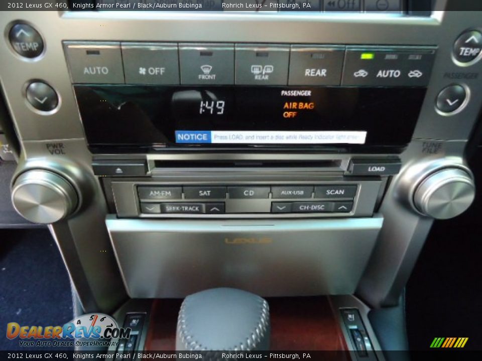 2012 Lexus GX 460 Knights Armor Pearl / Black/Auburn Bubinga Photo #19
