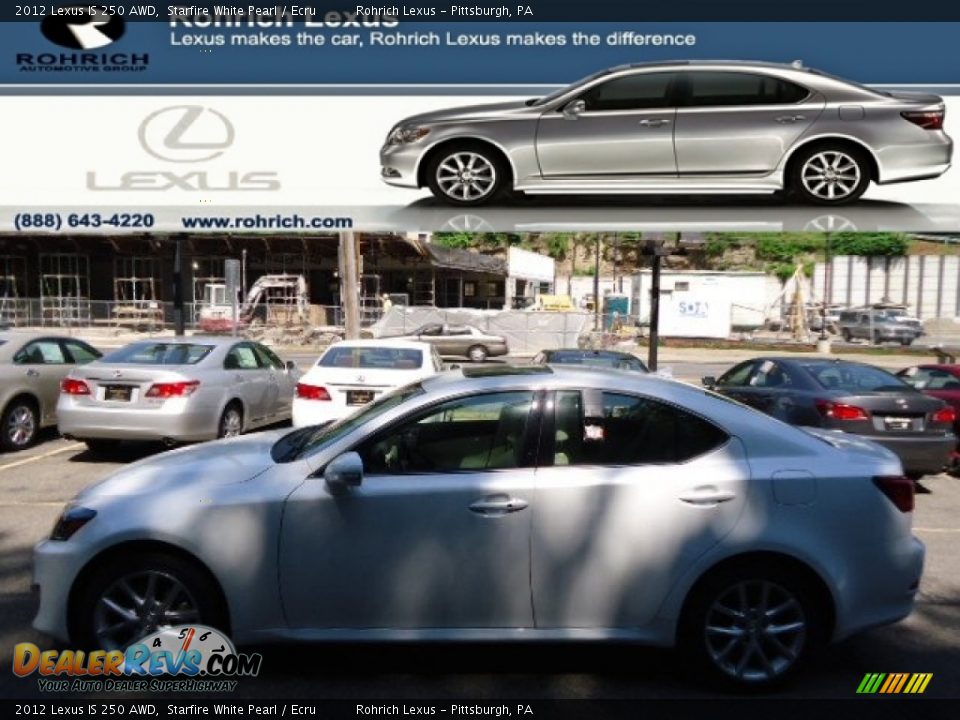 2012 Lexus IS 250 AWD Starfire White Pearl / Ecru Photo #1