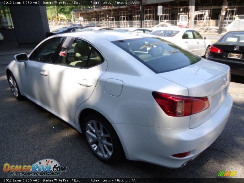 2012 Lexus IS 250 AWD Starfire White Pearl / Ecru Photo #2