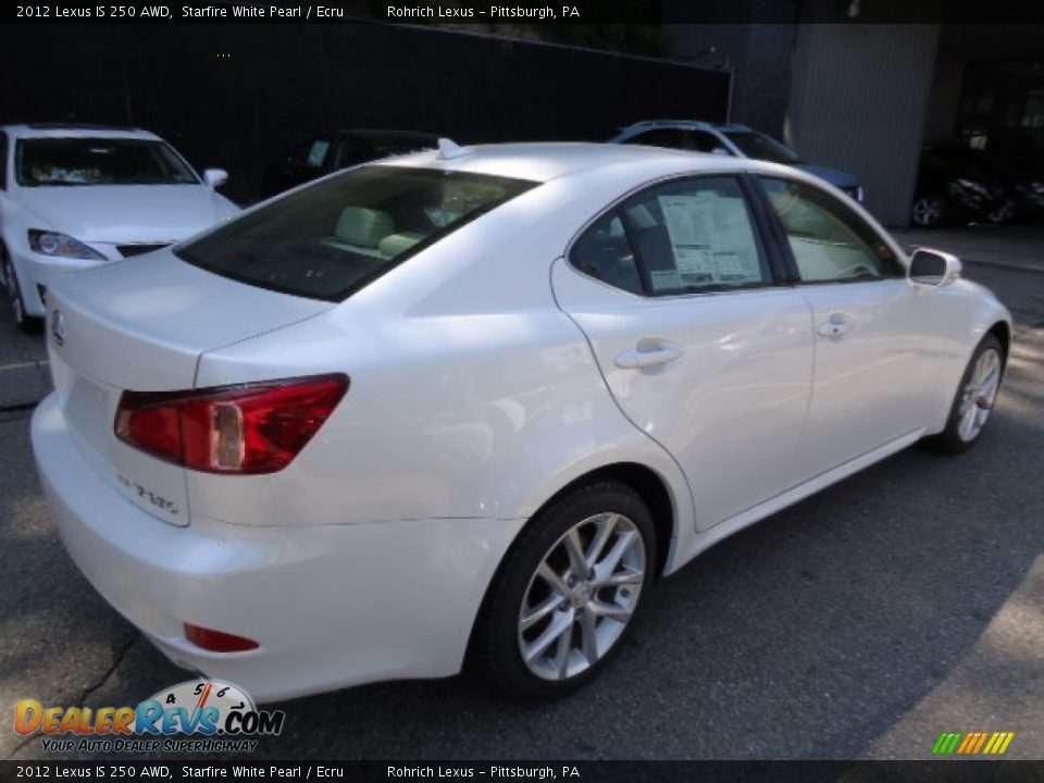 2012 Lexus IS 250 AWD Starfire White Pearl / Ecru Photo #4