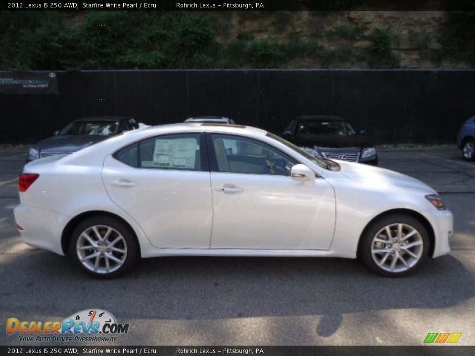 2012 Lexus IS 250 AWD Starfire White Pearl / Ecru Photo #5