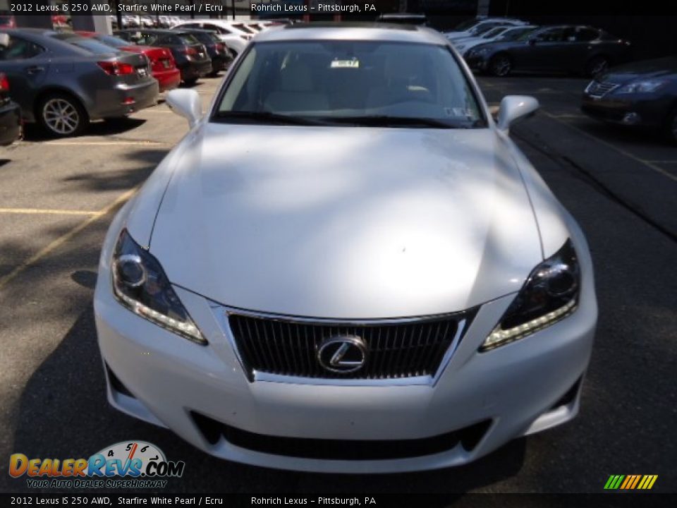 2012 Lexus IS 250 AWD Starfire White Pearl / Ecru Photo #7