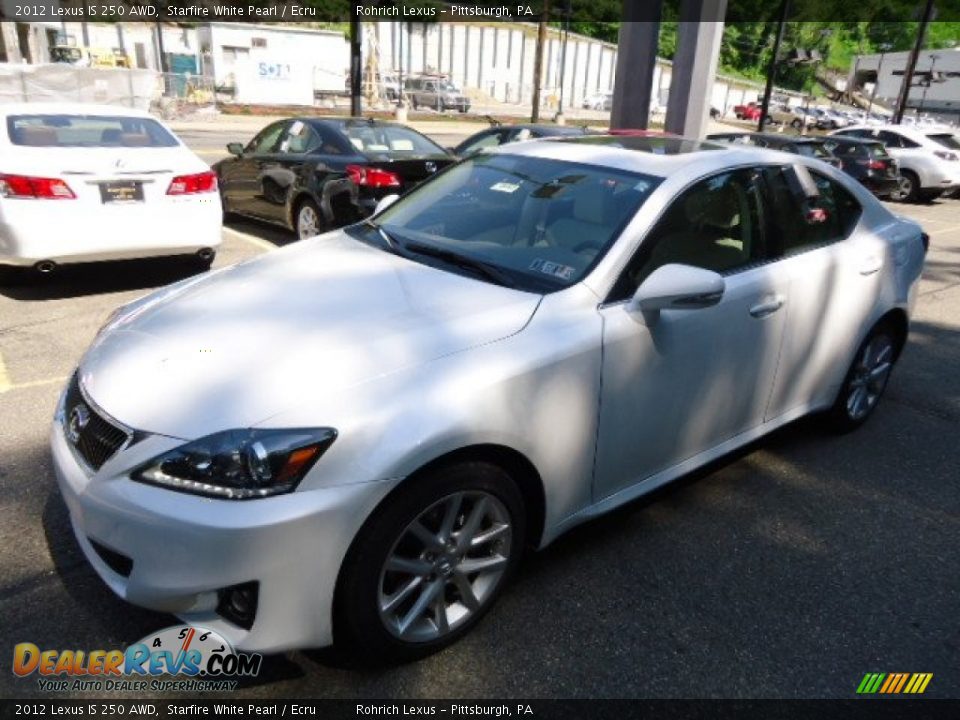 2012 Lexus IS 250 AWD Starfire White Pearl / Ecru Photo #8