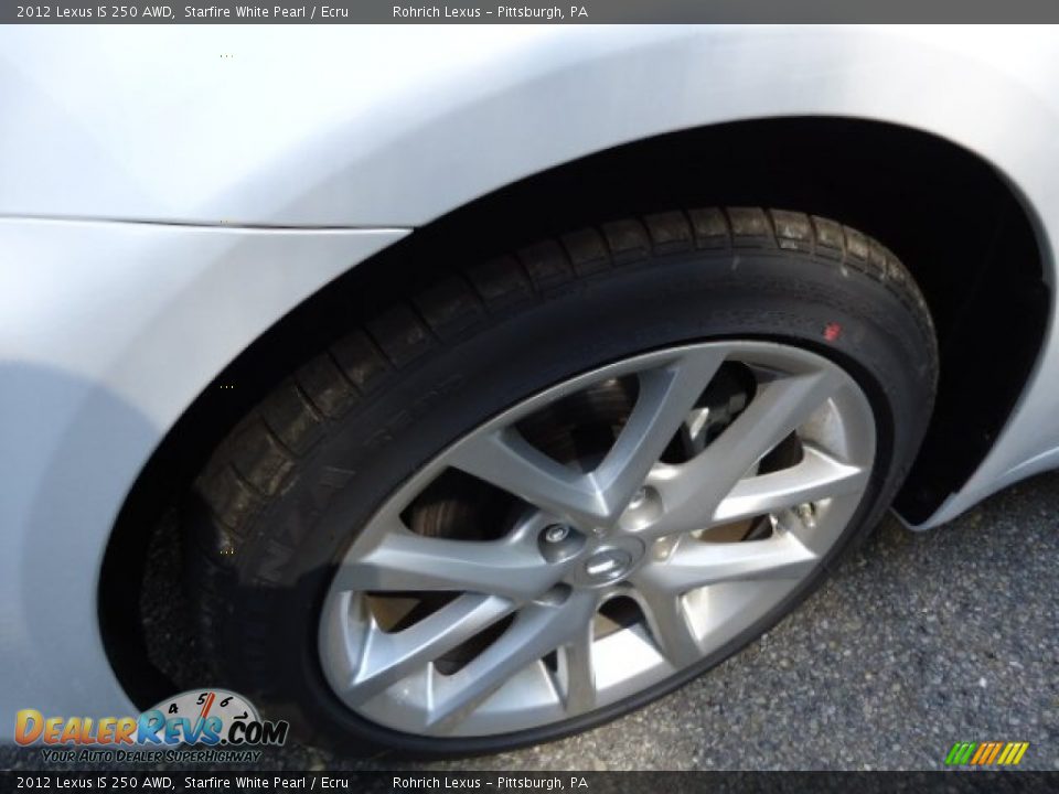 2012 Lexus IS 250 AWD Starfire White Pearl / Ecru Photo #9