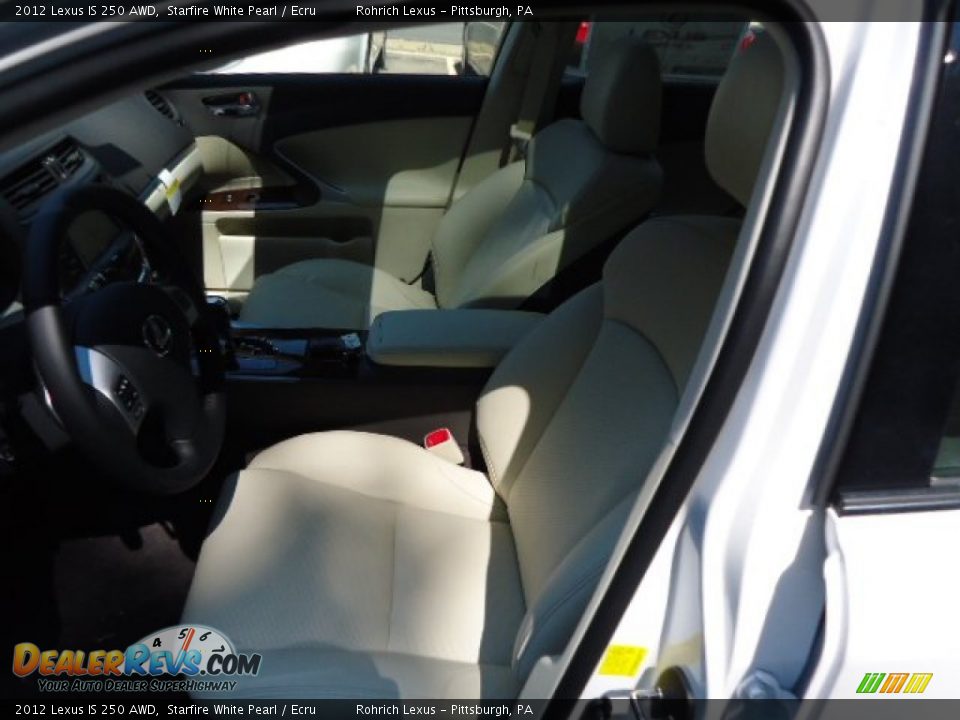 2012 Lexus IS 250 AWD Starfire White Pearl / Ecru Photo #10