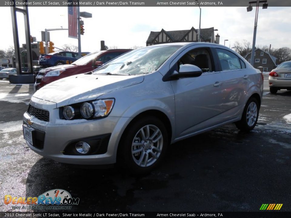 2013 Chevrolet Sonic LT Sedan Silver Ice Metallic / Dark Pewter/Dark Titanium Photo #3