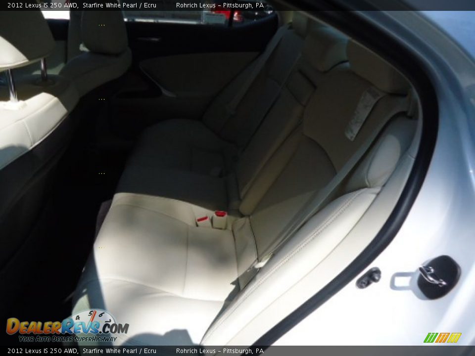 2012 Lexus IS 250 AWD Starfire White Pearl / Ecru Photo #11