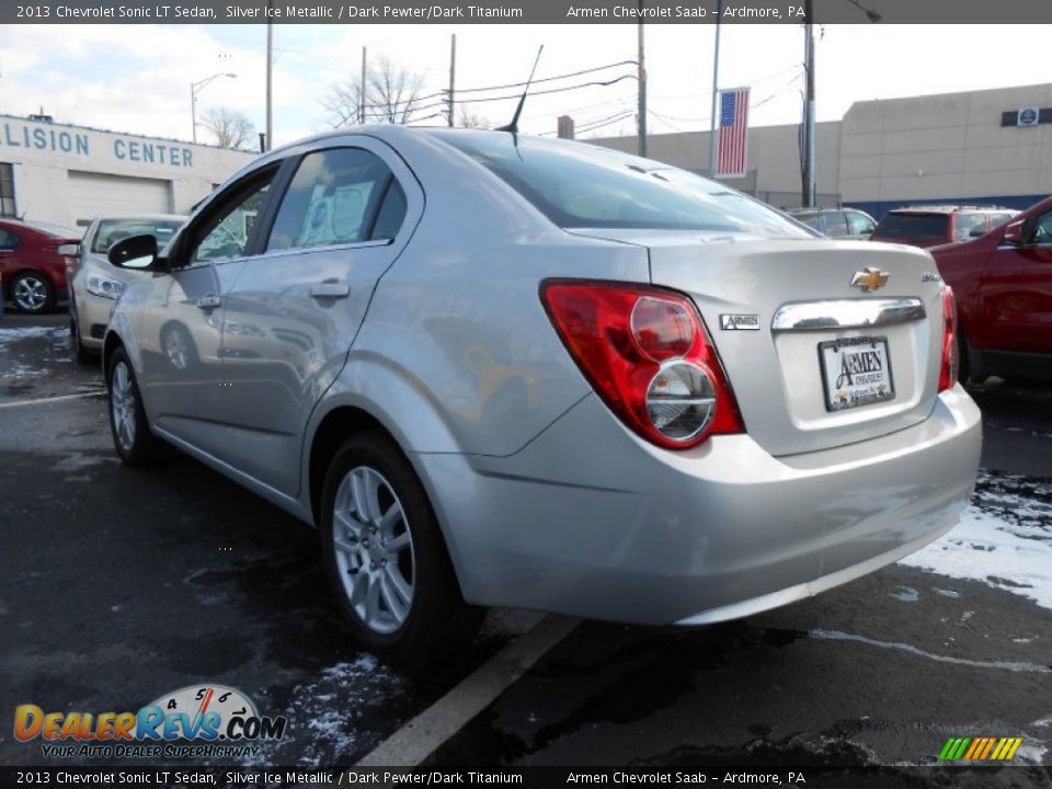 2013 Chevrolet Sonic LT Sedan Silver Ice Metallic / Dark Pewter/Dark Titanium Photo #5